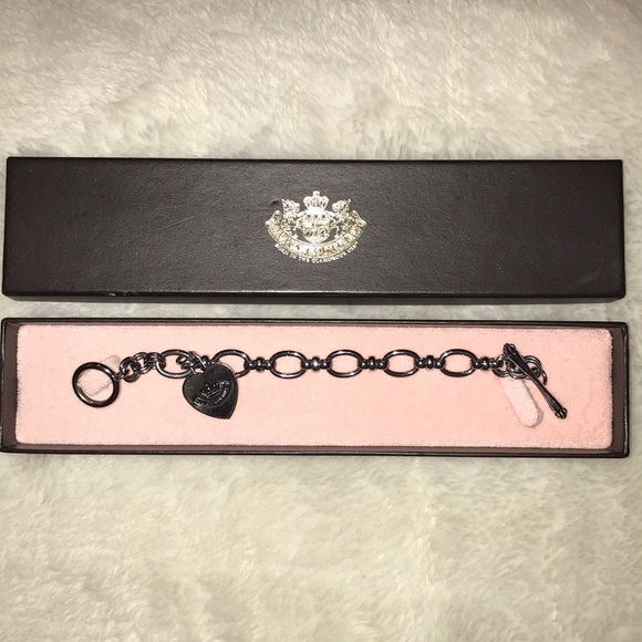 Juicy Couture Jewelry - juicy couture Silver charm bracelet!